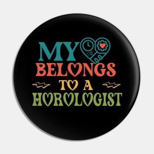 My heart belongs to a Horologist Pin