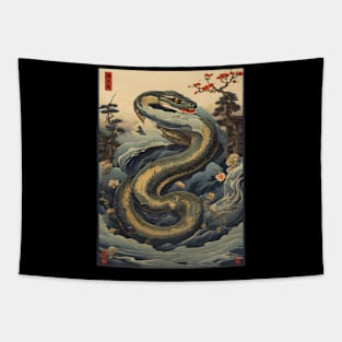 Japanese Anaconda Art Tapestry