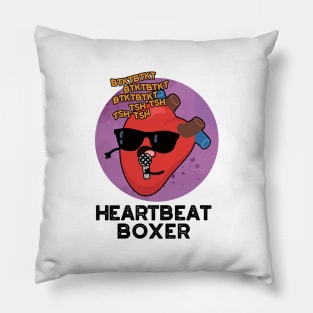 Heartbeat Boxer Cute Music Heart Pun Pillow