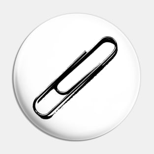 The Paperclip - black edition Pin