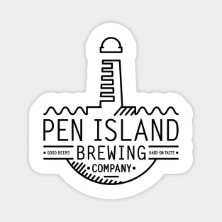 Pen Island Brewing Company Wire Frame Logo Magnet