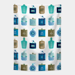 flasks blue Tapestry