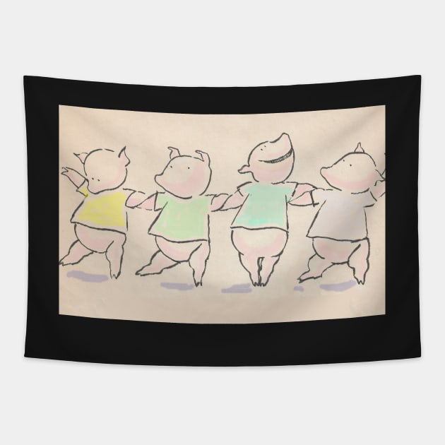 PEN AND OINK Tapestry by MarniD9