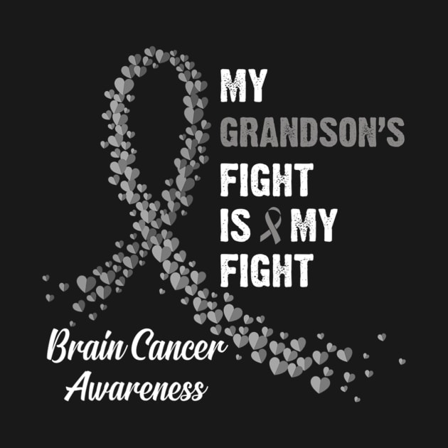 My Grandsons Fight My Fight Brain Cancer Awareness by ShariLambert