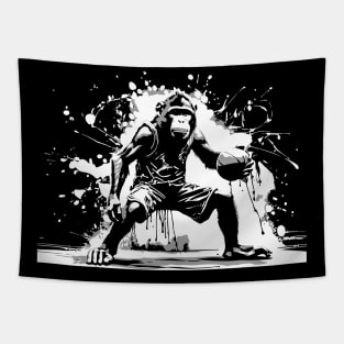 monkey basketball player Tapestry