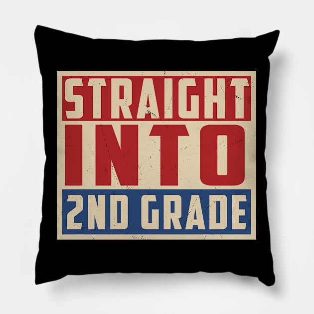 Straight Into 2nd Grade Pillow by mia_me