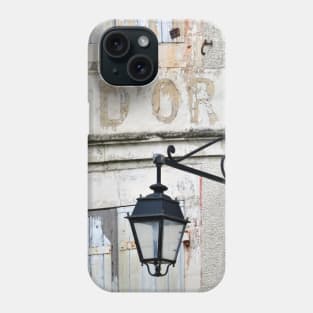 Gold Bar, French Cafe Culture, an old street lamp Phone Case