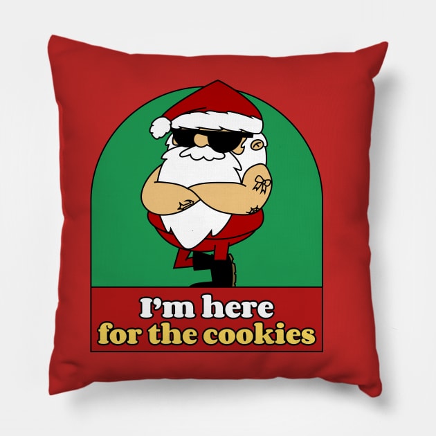 Sarcastic Santa Pillow by Simple Tee Mix