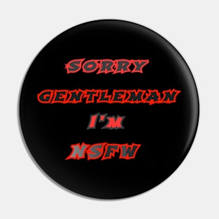 NSFW Gentlemen Pin