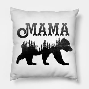 Mama Bear (Black) Pillow