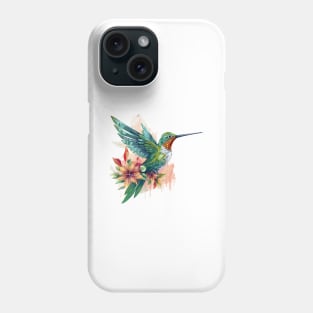 Watercolor Hummingbird Phone Case