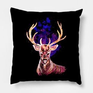 Evil Ghost Deer Pillow