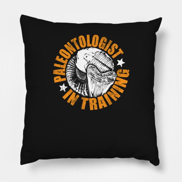 Paleontology tshirt - Paleontologist in training Pillow by Diggertees4u