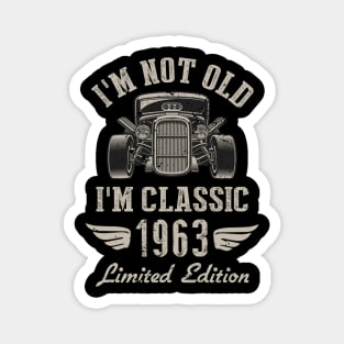 I'm Classic Car 59th Birthday Gift 59 Years Old Born In 1963 Magnet