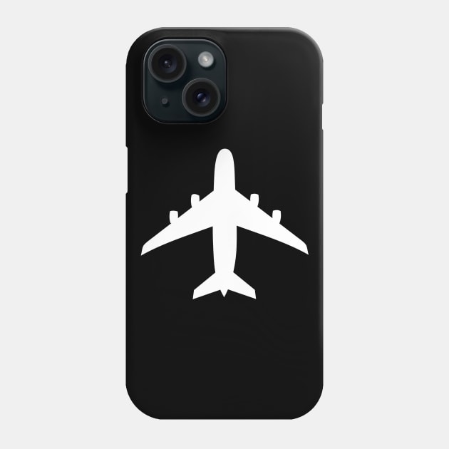 Airplane Outline Phone Case by ShirtyLife