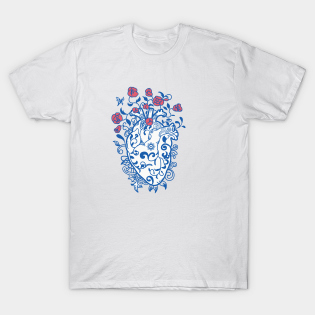 Discover porcelain heart - Chinese - T-Shirt