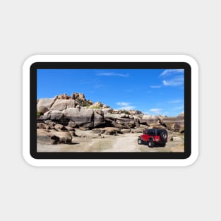 Desert Jeep Magnet