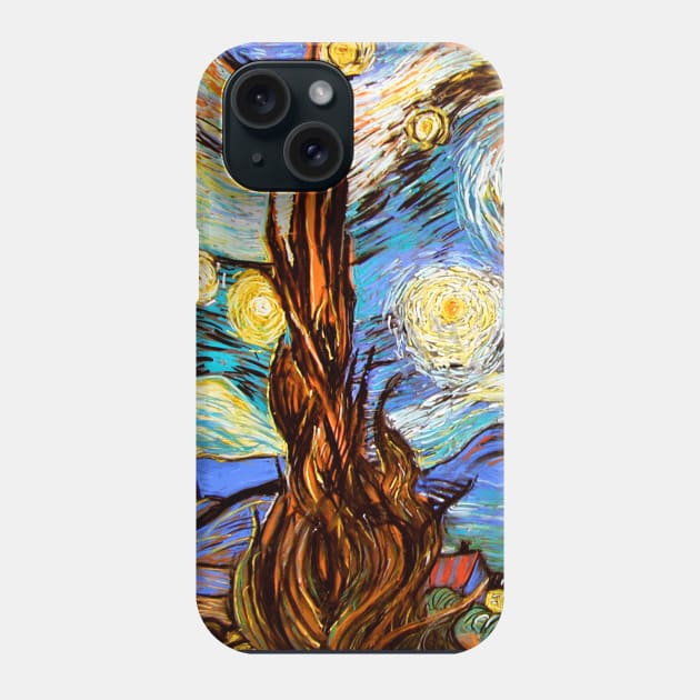 Starry Night Phone Case by Midcenturydave