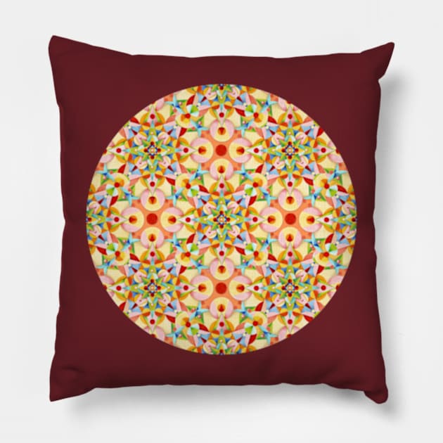 Tangerine Confetti Pillow by PatriciaSheaArt