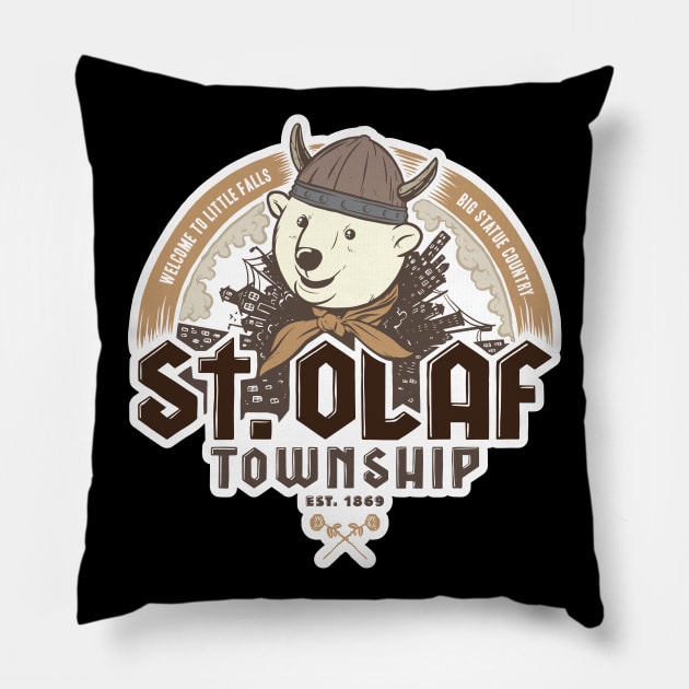 St. Olaf Pillow by Baddest Shirt Co.