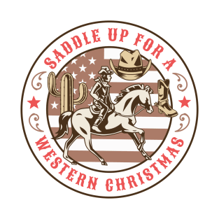 Saddle Up for a Western Christmas! T-Shirt