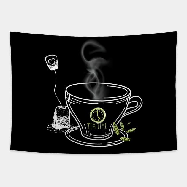 Tea time Tapestry by bluepearl