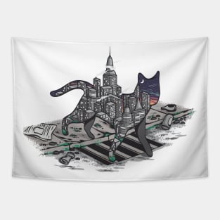 City cat Tapestry