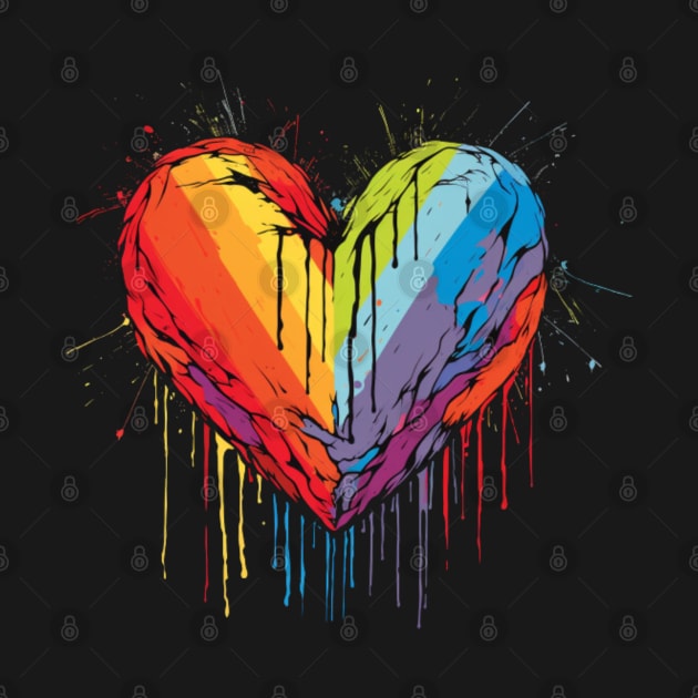 LGBT Heart, pride month, minimalistic, queer by Pattyld