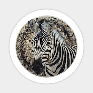 Mandala - Zebra Magnet