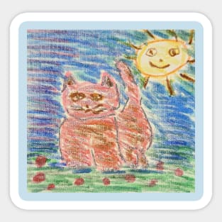 Cute Peach Cat Sticker Pack - Vinyl Decal - 5 Inch Guinea