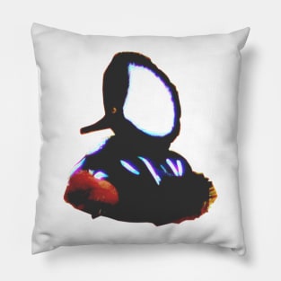 Hooded Merganser Pillow