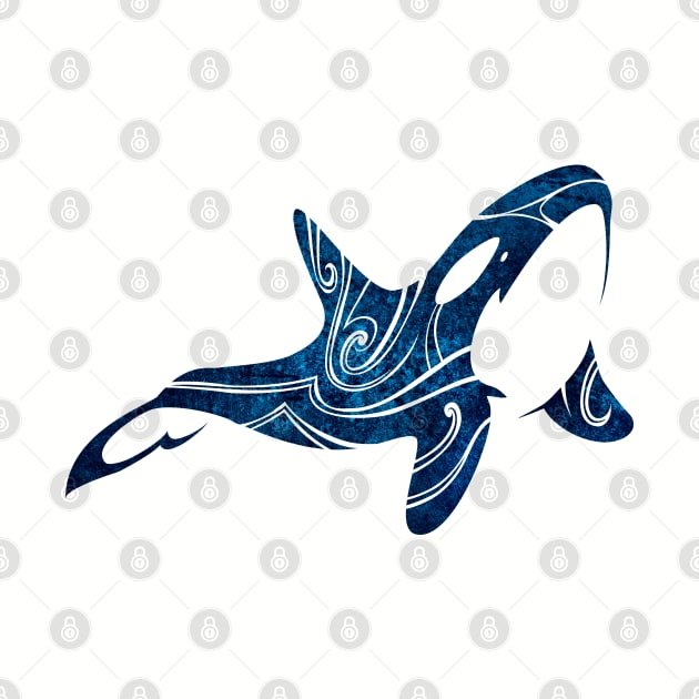 Tribal Orca (deep ocean color) by TurkeysDesign