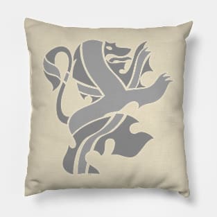 Steed and Purdey - Monochrome Avenging British Lion Pillow