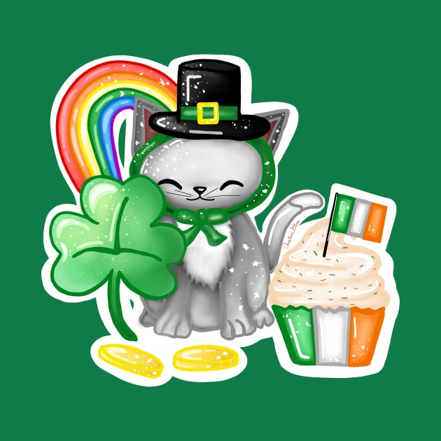 St. Patrick's Day Cat by Custom Baubles & Designs