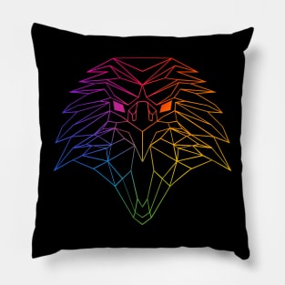 geometric eagle Pillow