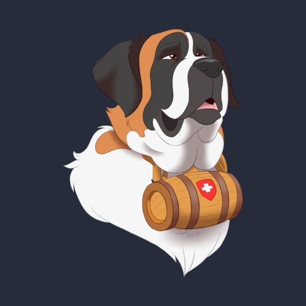 St Bernard by SkyBlueArts