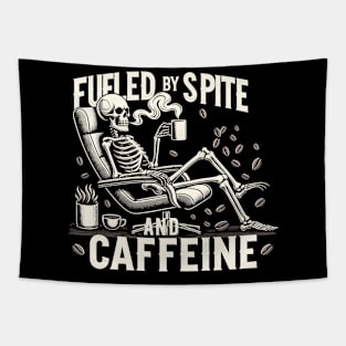 Special 'Fueled by Spite and Caffeine' Design Tapestry