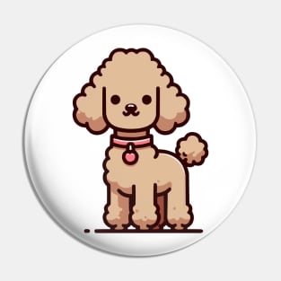 Apricot Poodle Pin