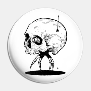 Robot skull Pin