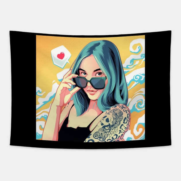 Lady Gamora Summer Tapestry by Azalmawah