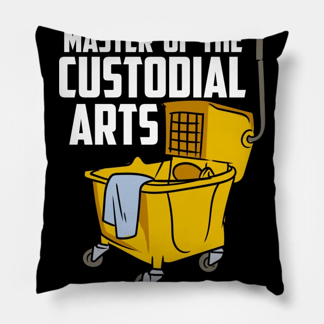 Custodian, School Custodian, Janitor, Funny Housekeeper Pillow by maxdax