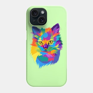 Colorful cute cat Phone Case