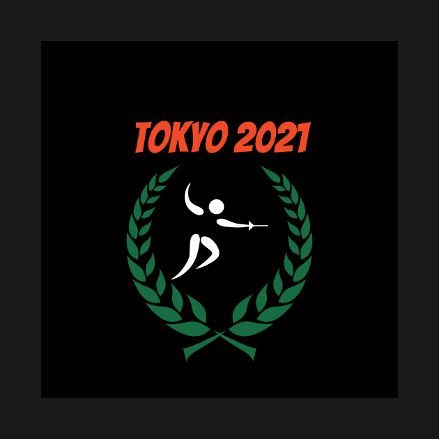 Fencing Tokyo 2021 Olympics by Slick T's