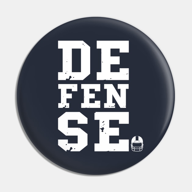 American Football Fan DEFENSE Football Fan Pin by atomguy