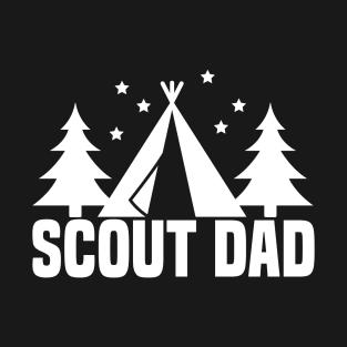 Scout dad Tent Camping outside Gift for Men T-Shirt