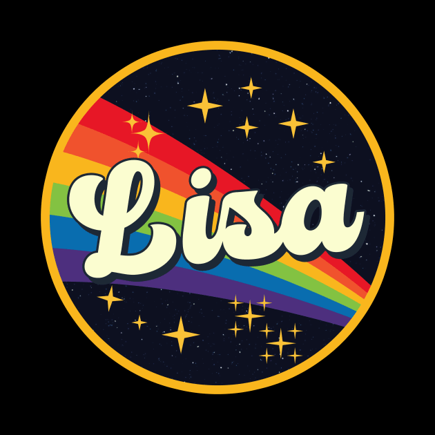 Lisa // Rainbow In Space Vintage Style by LMW Art