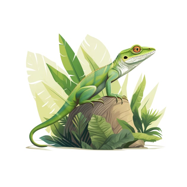 Green Anole by zooleisurelife