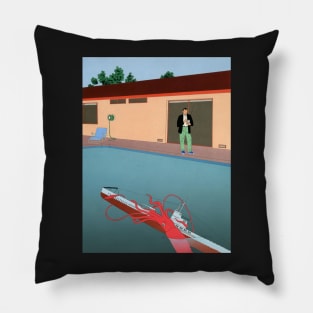 guy billout - Squid and spider Guy Billout Pillow