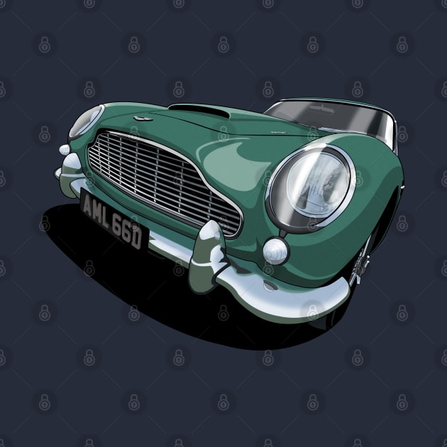 1966 Aston Martin DB5 in green by candcretro