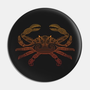 Color Me Crab - Orange Ombre Pin